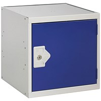 One Compartment Cube Locker, 300x300x300mm, Blue Door