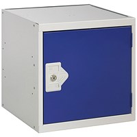 One Compartment Cube Locker 300x300x300mm Blue Door