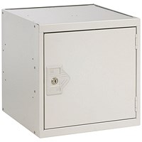 One Compartment Cube Locker, 300x300x300mm, Light Grey Door
