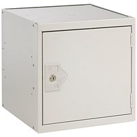 One Compartment Cube Locker 300x300x300mm Light Grey Door