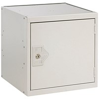 One Compartment Cube Locker 380x380x380mm Light Grey Door