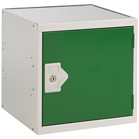 One Compartment Cube Locker, 380x380x380mm, Green Door
