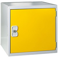 One Compartment Cube Locker, 380x380x380mm, Yellow Door