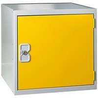 One Compartment Cube Locker, 450x450x450mm,m Yellow Door