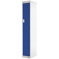 Express Standard Locker 1 Door 300x300x1800mm Light Grey/Blue