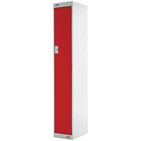 Express Standard Locker, 1 Door, 300x300x1800mm, Red Deep