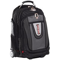 Gino Ferrari Brio Wheeled Backpack Black/Grey