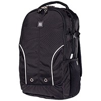 Gino Ferrari Quadra Business Backpack, For up to 16 Inch Laptops, Black/Grey