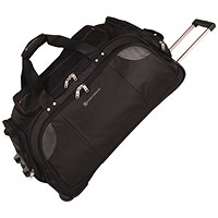 Gino Ferrari Trekker Wheeled Holdall, 78.5 Litres, Black Gino Ferrari Trekker Wheeled Holdall, 78.5 Litres, Black