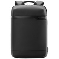 Gino Ferrari Vertex Laptop Backpack, For up to 15.6 Inch Laptops, Black