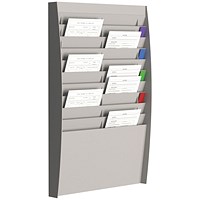 Fast Paper A4 Document Control Panel 20 Compartments Grey