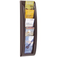 Fast Paper Quick Fit System Wall Display 5 x 1/3 A4 Black