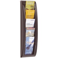 Fast Paper Quick Fit System Wall Display 5 x 1/3 A4 Black Fast Paper Quick Fit System Wall Display 5 x 1/3 A4 Black