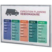 Fast Paper A3 Information Display Silver (Wall mountable holds A3 pages)