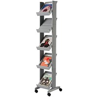 Fast Paper Mobile Literature Display Silver