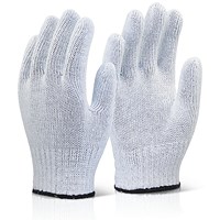 Beeswift Mixed Fibre Gloves, Light Weight, White, Pack of 240 Beeswift Mixed Fibre Gloves, Light Weight, White, Pack of 240
