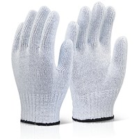 Beeswift Mixed Fibre Gloves, Light Weight, White, Pack of 240