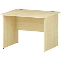 Impulse 1000mm Rectangular Desk, Panel End Leg, Maple