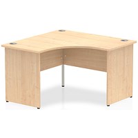 Impulse 1200mm Corner Desk, Panel End Leg, Maple