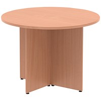 Impulse Arrowhead Circular Table, 1200mm, Beech