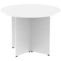 Impulse Arrowhead Circular Table, 1200mm, White