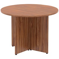 Impulse Arrowhead Circular Table, 1200mm, Walnut