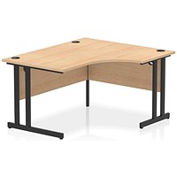 Impulse 1400mm Corner Desk, Right Hand, Black Cantilever Leg, Maple Impulse 1400mm Corner Desk, Right Hand, Black Cantilever Leg, Maple
