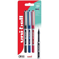 Uni-Ball Eye Micro UB-150 Rollerball Blister Pack Assorted (Pack of 3)