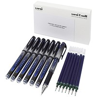 Uni-Ball Gel Impact UM-153 7 Pen/7 Refill Blue (Pack of 14)