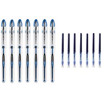 Uni-Ball Vision Elite UB200 7 Pen/7 Refill Blue (Pack of 14)