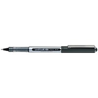 Uni-ball Eye UB150 Rollerball Pen, Micro, 0.5mm Tip, 0.2mm Line, Black, Pack of 12