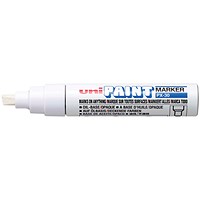 Unipaint PX-30 Paint Marker Broad Chisel White (Pack of 6)