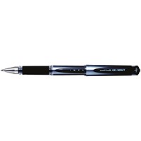 Uni-Ball UM153S Impact Gel Rollerball, Black, Pack of 12