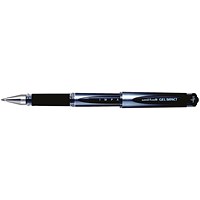 Uni-ball UM153S Impact Gel Rollerball, Black, Pack of 12