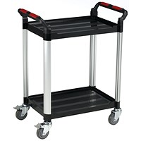 Barton 2 Shelf Utility Tray Trolley - Capacity 100kg