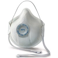 Moldex 2485 FFP2V Nr D Valved Mask, White, Pack of 20