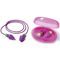 Moldex 6401 Rockets TPE Corded Earplugs, Pink & Green, Pack of 50 Moldex 6401 Rockets TPE Corded Earplugs, Pink & Green, Pack of 50