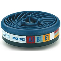 Moldex Abe1 7000, 9000 Particulate Filter Easylock System Blue M9300 (Box of 10)