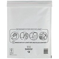 Mail Lite Bubble Lined Postal Bag, White, 240x330mm, Pack of 50