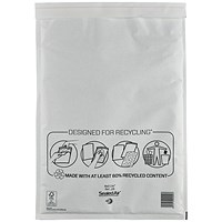 Mail Lite Bubble Lined Postal Bag, White, 300x440mm, Pack of 50