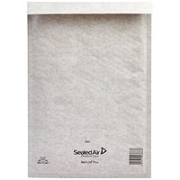 Mail Lite + Bubble Lined Postal Bag, Size K/7 350x470mm, White, Pack of 50