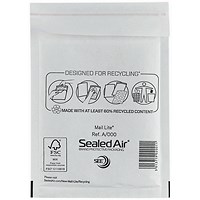 Mail Lite Bubble Postal Bag, A/000 110x160mm, White, Pack of 100 Mail Lite Bubble Postal Bag, A/000 110x160mm, White, Pack of 100
