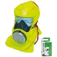 MSA S-Cap Escape Hood In Cardboard Box, Yellow