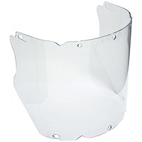 MSA V-Gard Propionate Moulded Version Chinguard Visor, Clear