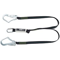 MSA Webbing Twin Leg Lanyard, 1.5m