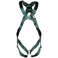 MSA V-Form Back/Chest D-Ring Qwik-Fit Harness, Large