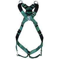 MSA V-Form Back/Chest/Shoulder D-Ring Bayonet Harness, XS