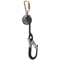 MSA V-Tec Mini Personal Fall Limiter Single Leg Retractable Lanyard, 1.8m