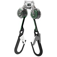 MSA V-Tec Mini Personal Fall Limiter Twin Leg Retractable Lanyard, 1.8m