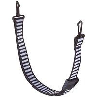 MSA 2-Point Textile Chin Strap, Black and White, Pack of 20
